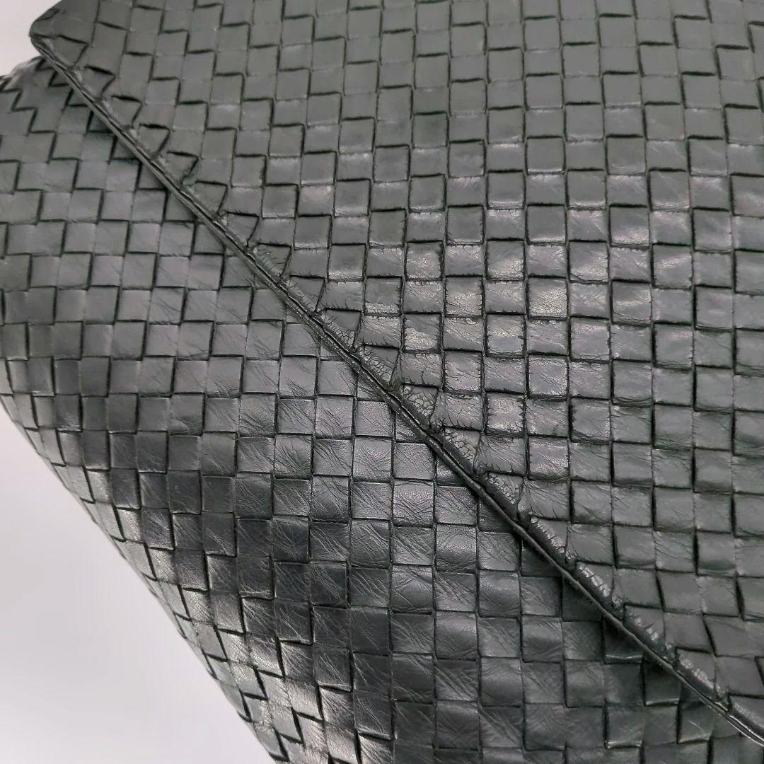 ボッテガヴェネタ イントレチャート ショルダーバッグ メッセンジャー 黒