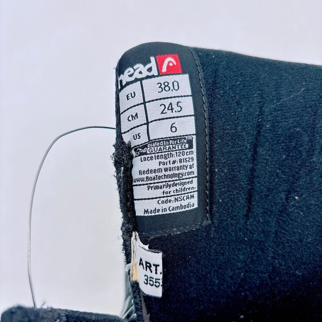 HEAD スノーボードブーツ 24.5cm BOA ダイヤル式 美品 ヘッド