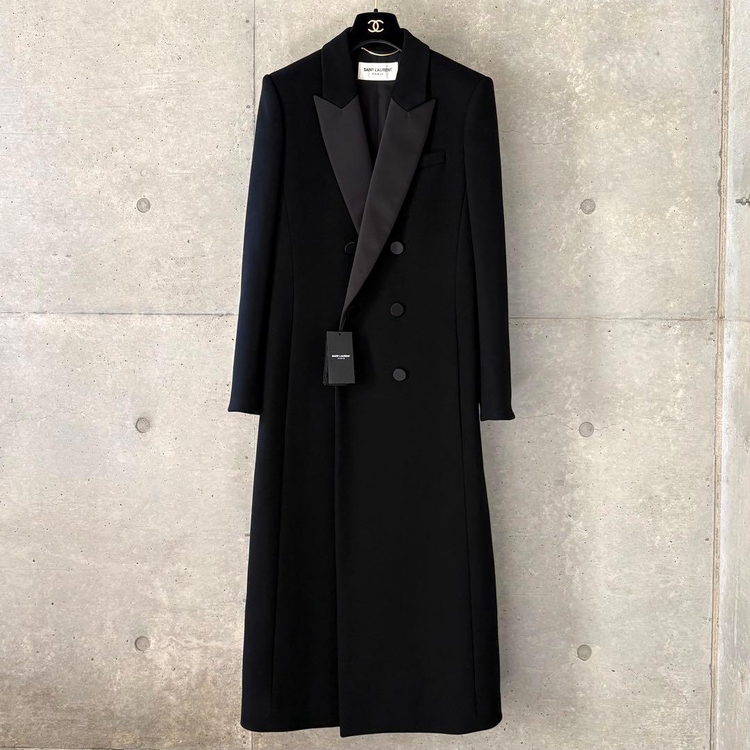未使用 SAINT LAURENT PARIS カシミヤ タキシードコート 40 - メルカリ