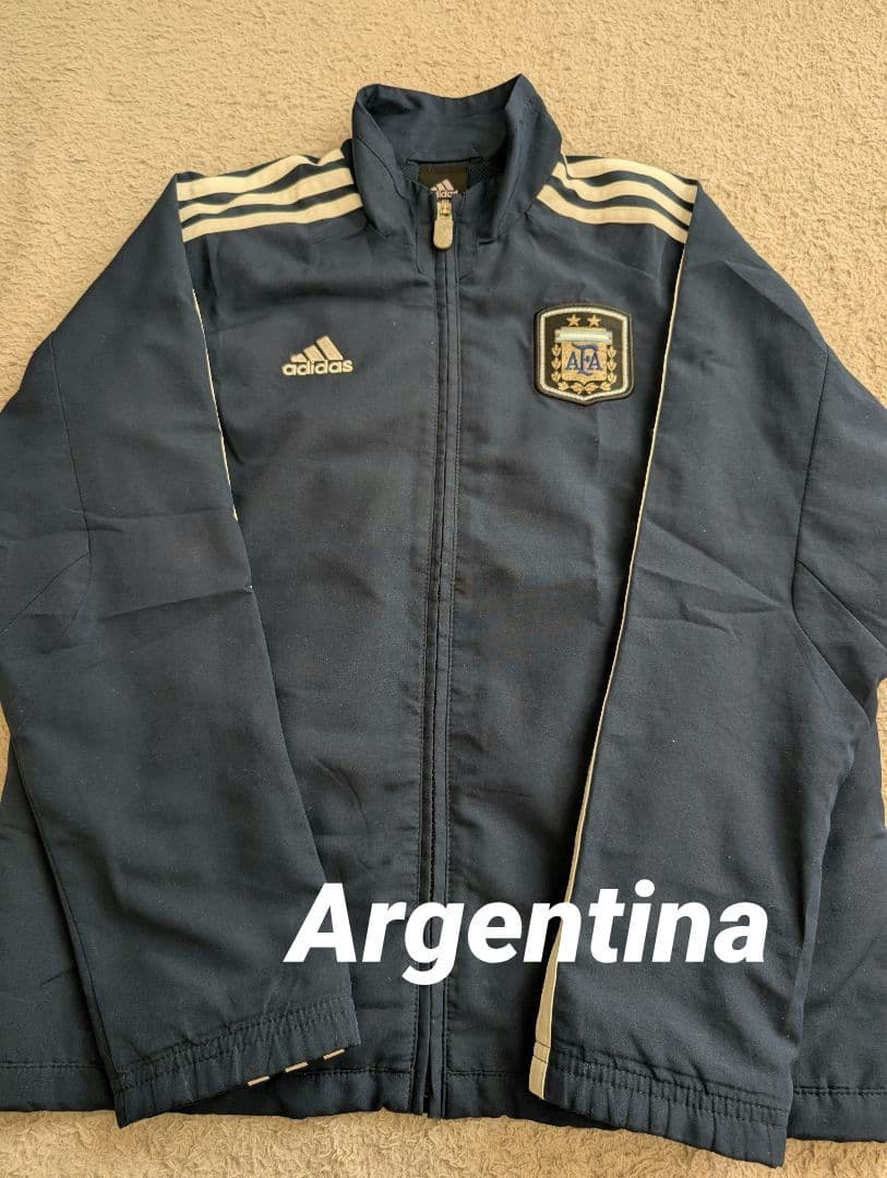 アルゼンチン代表 adidas ジャージ ネイビー 140 - メルカリ