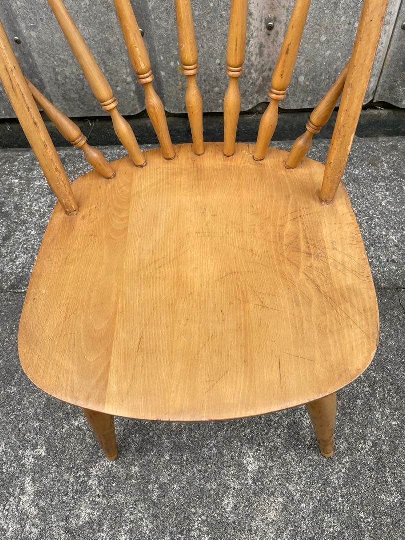 ビンテージ/飛騨家具/WINDS/太平/ウィンザーチェア/フープバックチェア/①