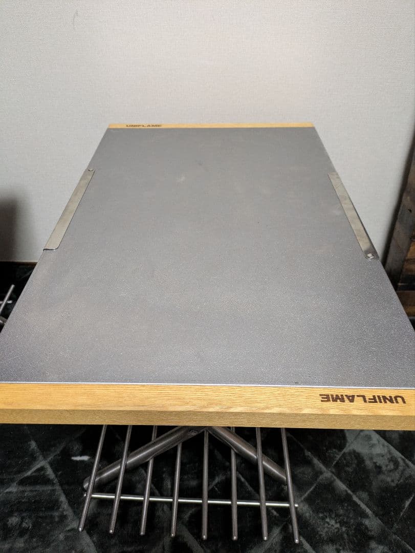 UNIFLAME 焚き火テーブル２台　アンダーラック＆収納ケース付き