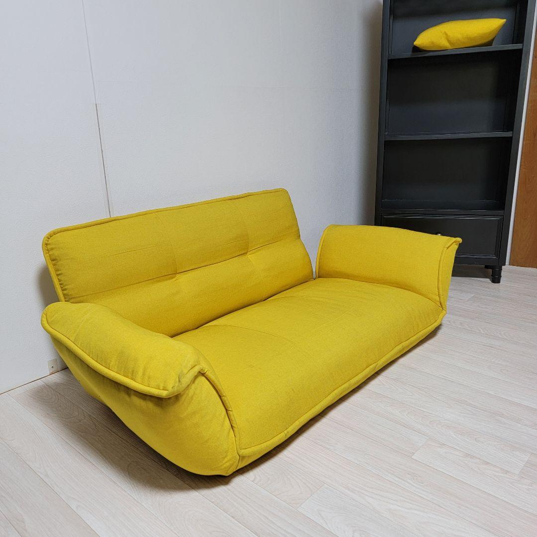 セルタン　カウチソファ 2人掛け「KAN」 ダリアンマスタード