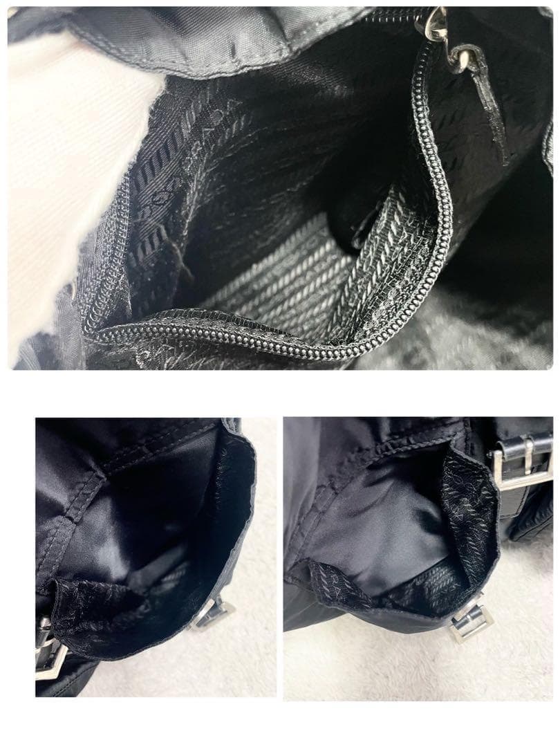 プラダ バックパック リュック 三角ロゴ ナイロン ブラック 大容量 黒 多機能