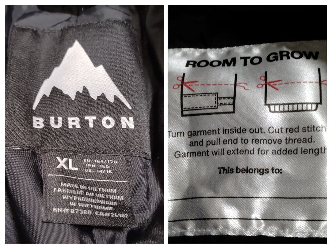 BURTON バートン スノボウェア パンツ ジュニアXL ブラック