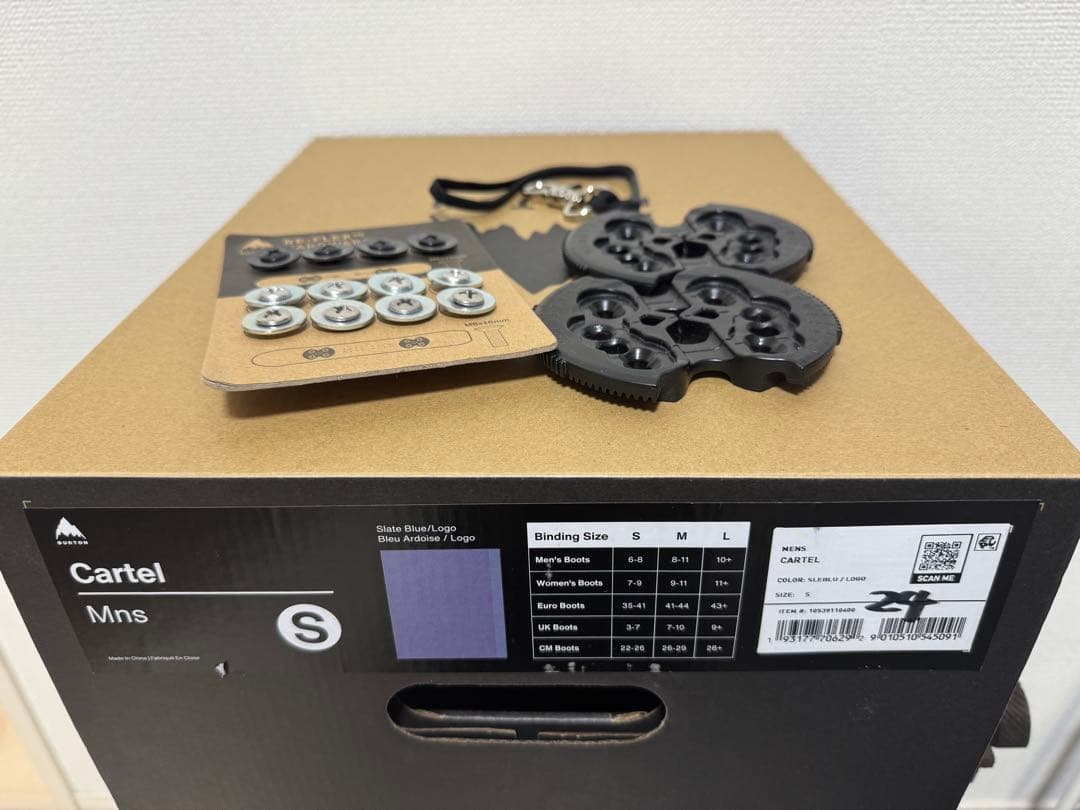 【美品】23-24 BURTON Cartel ReFlex Ｓサイズ板セット可