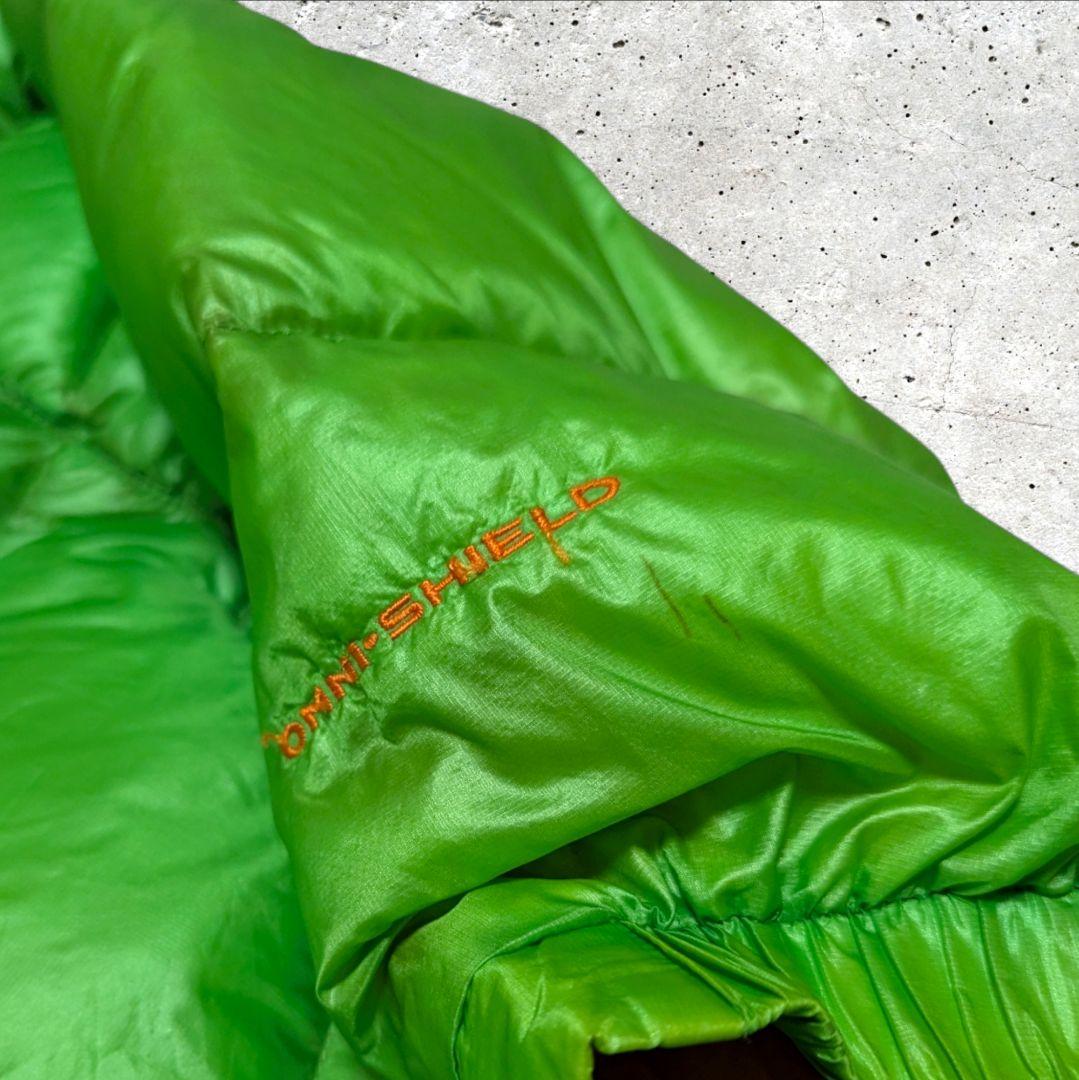 ColumbiaコロンビアダウンジャケットドローコードOMNISHIELD黄緑L