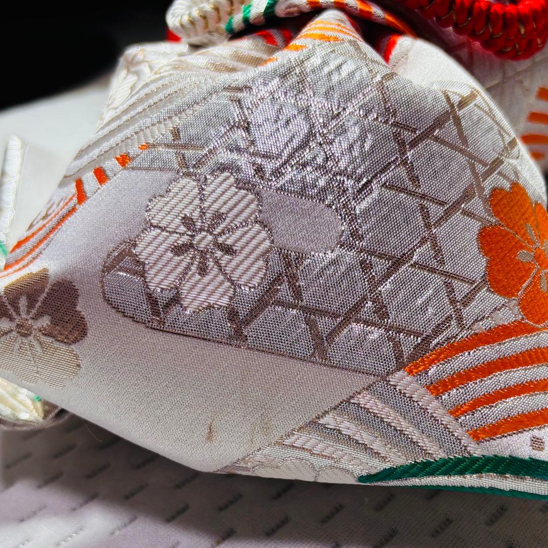 【七五三 七歳女の子　正絹　着物　帯　襦袢　草履バッグ　小物類】