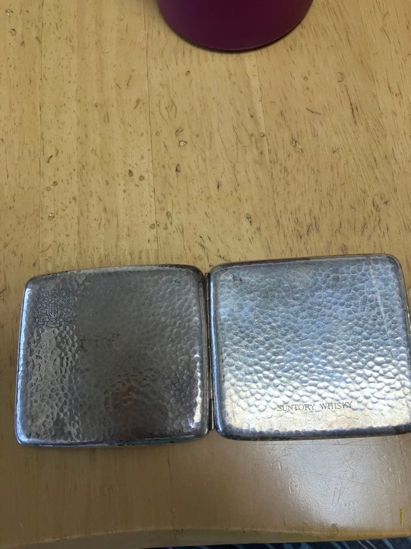 純銀製 ハンマー シルバーケースsilver950シガレットケース、アンティーク