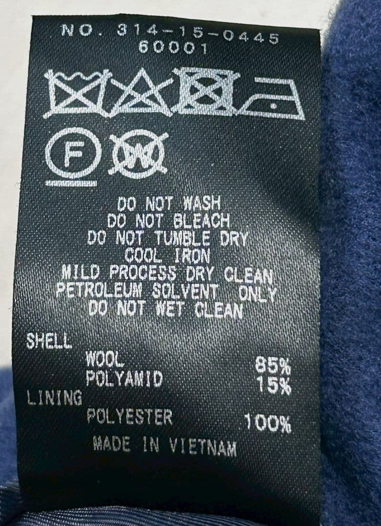 SHIPS ウールナイロンフーデッドコート　2way ブルー　新品　29920円