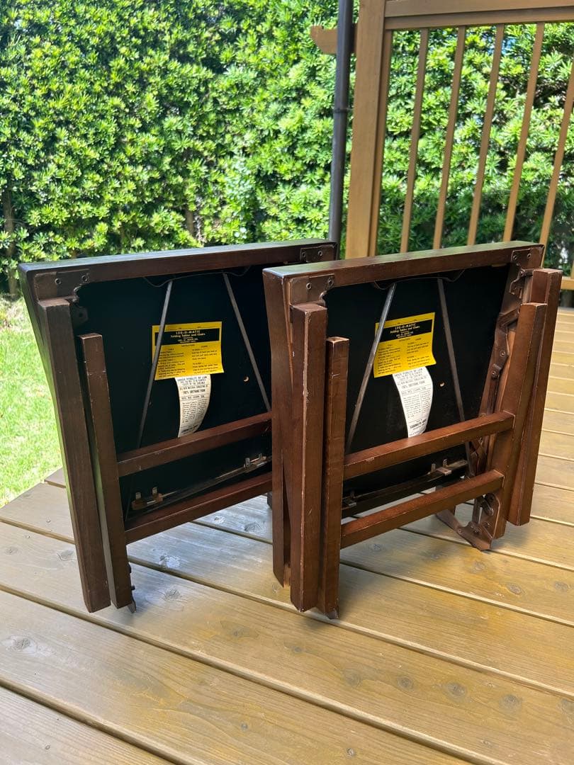 Leg-0-Matic FoldingChair2脚セット キャンプに最適です。