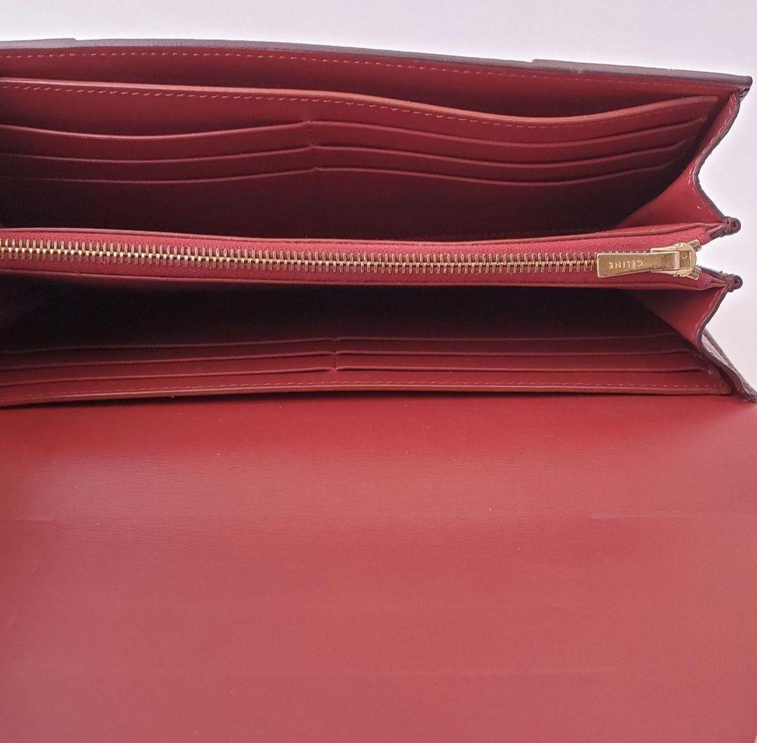CELINE　長財布　ラージフラップ マルチファンクション　セリーヌ　ボルドー