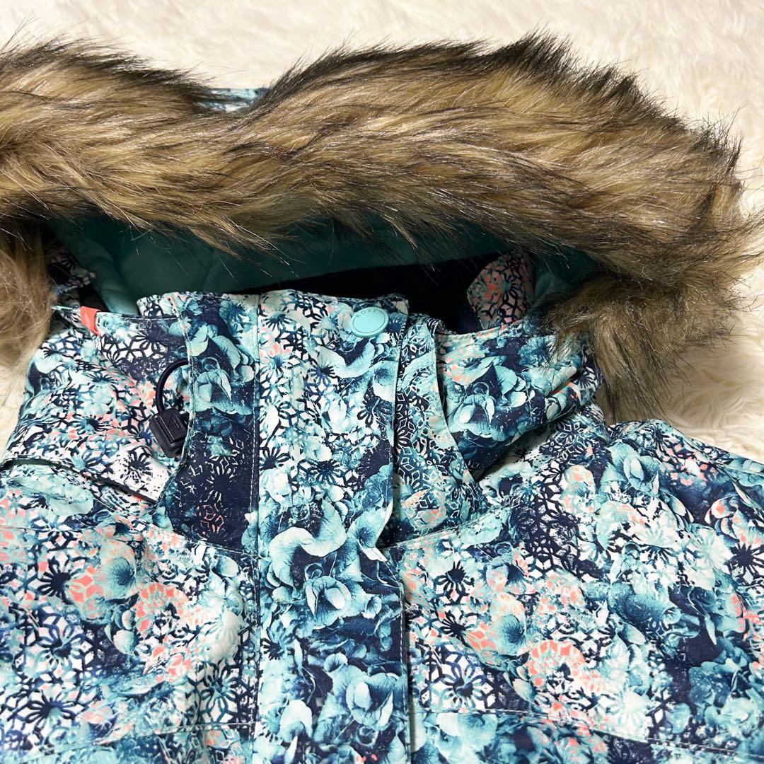 【美品】ROXY ロキシー スキー スノーボード 上下 レディース 花柄 M