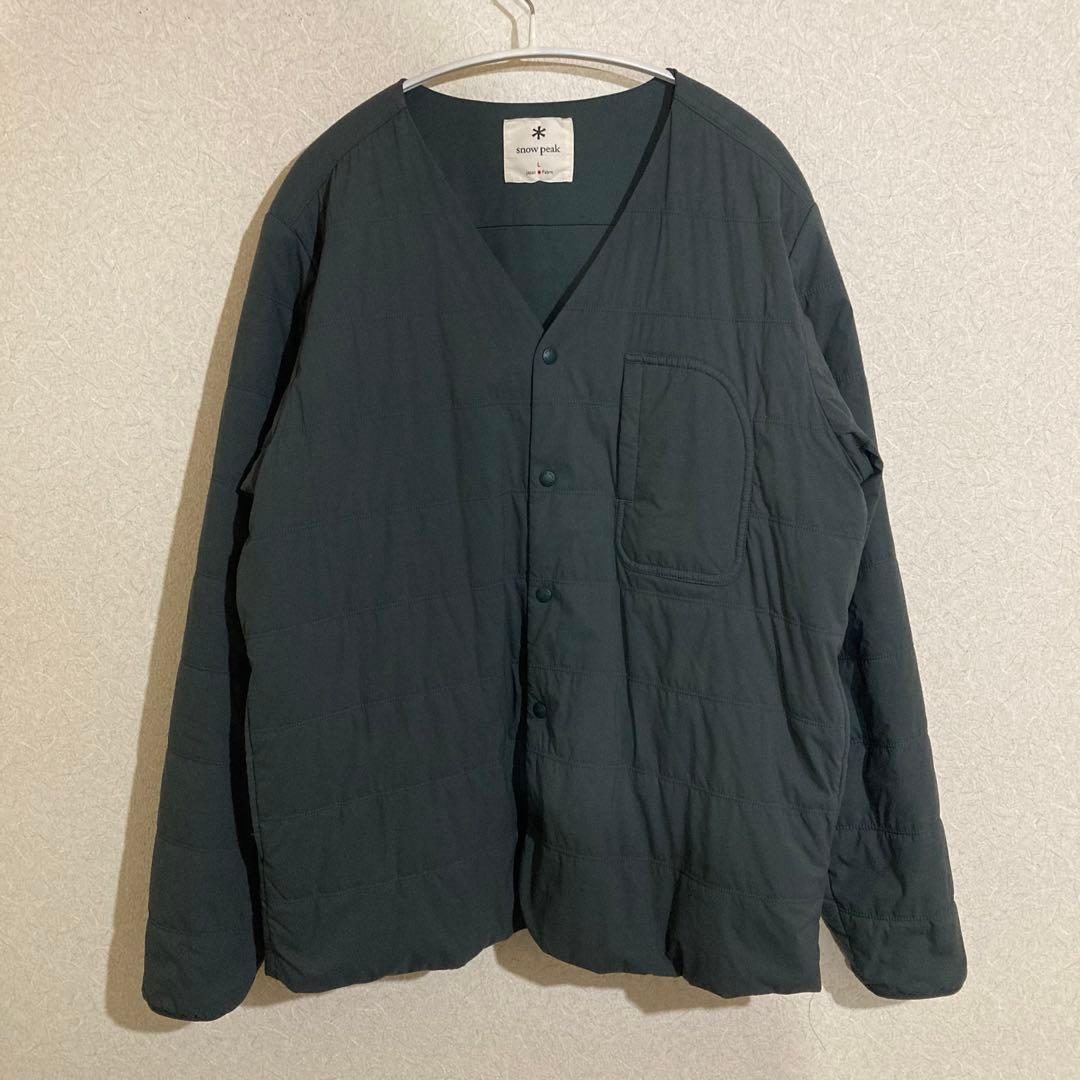  peak　スノーピーク　カーディガン　ライトダウン　アウター　グレーＬ