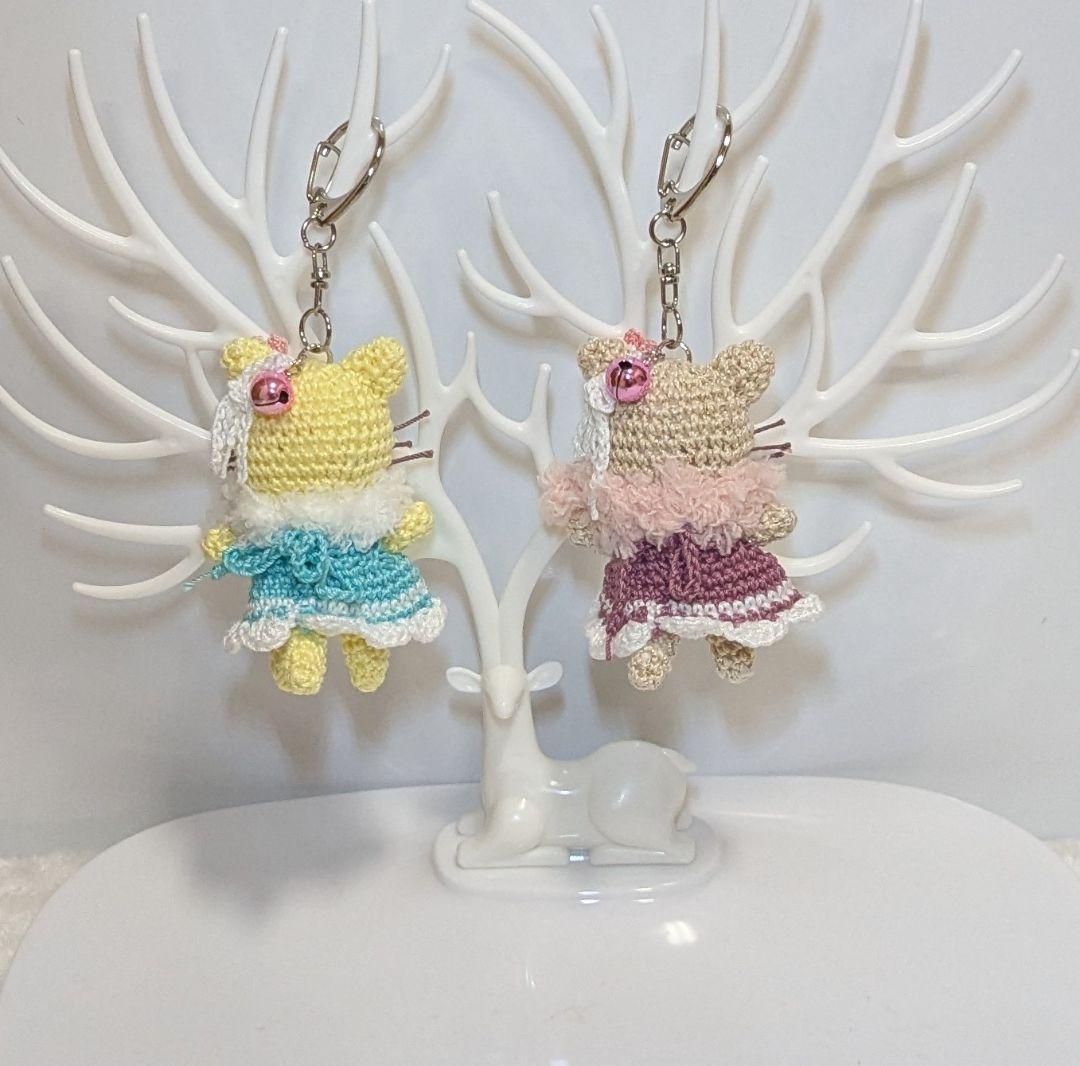 【専用】ねこあみぐるみキーホルダーとお洋服セット