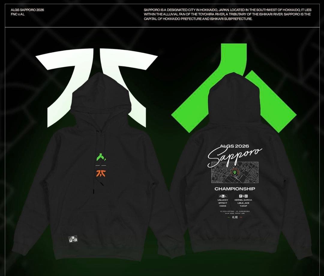 FNATIC×AllianceパーカーALGS札幌限定 限定コラボパーカー XL - メルカリ