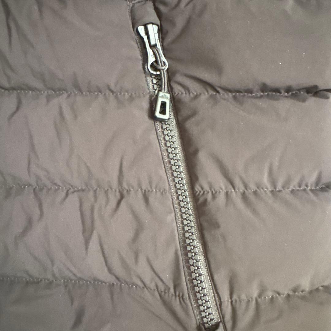 DANTON ミドルダウンフードジャケット　ブラック