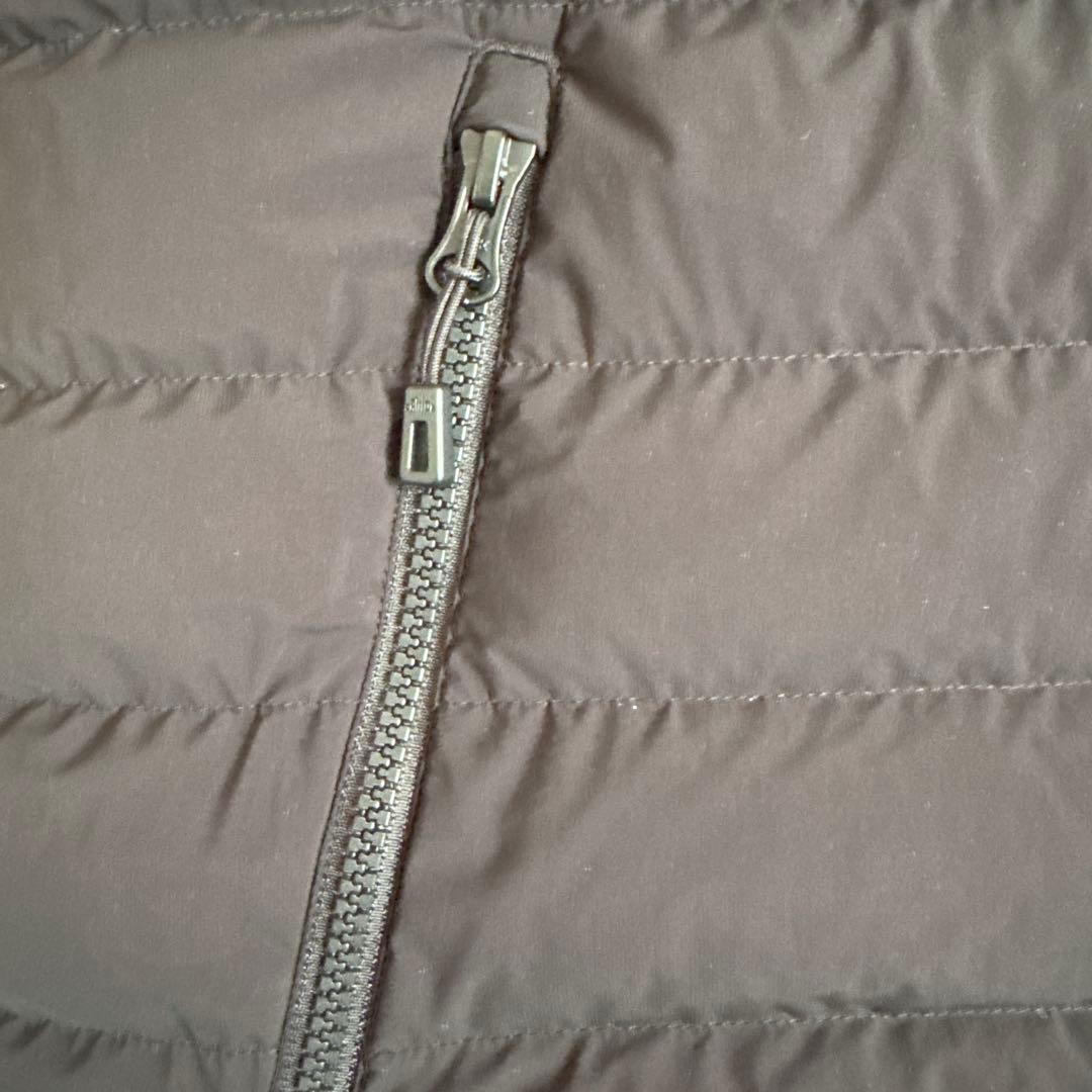 DANTON ミドルダウンフードジャケット　ブラック