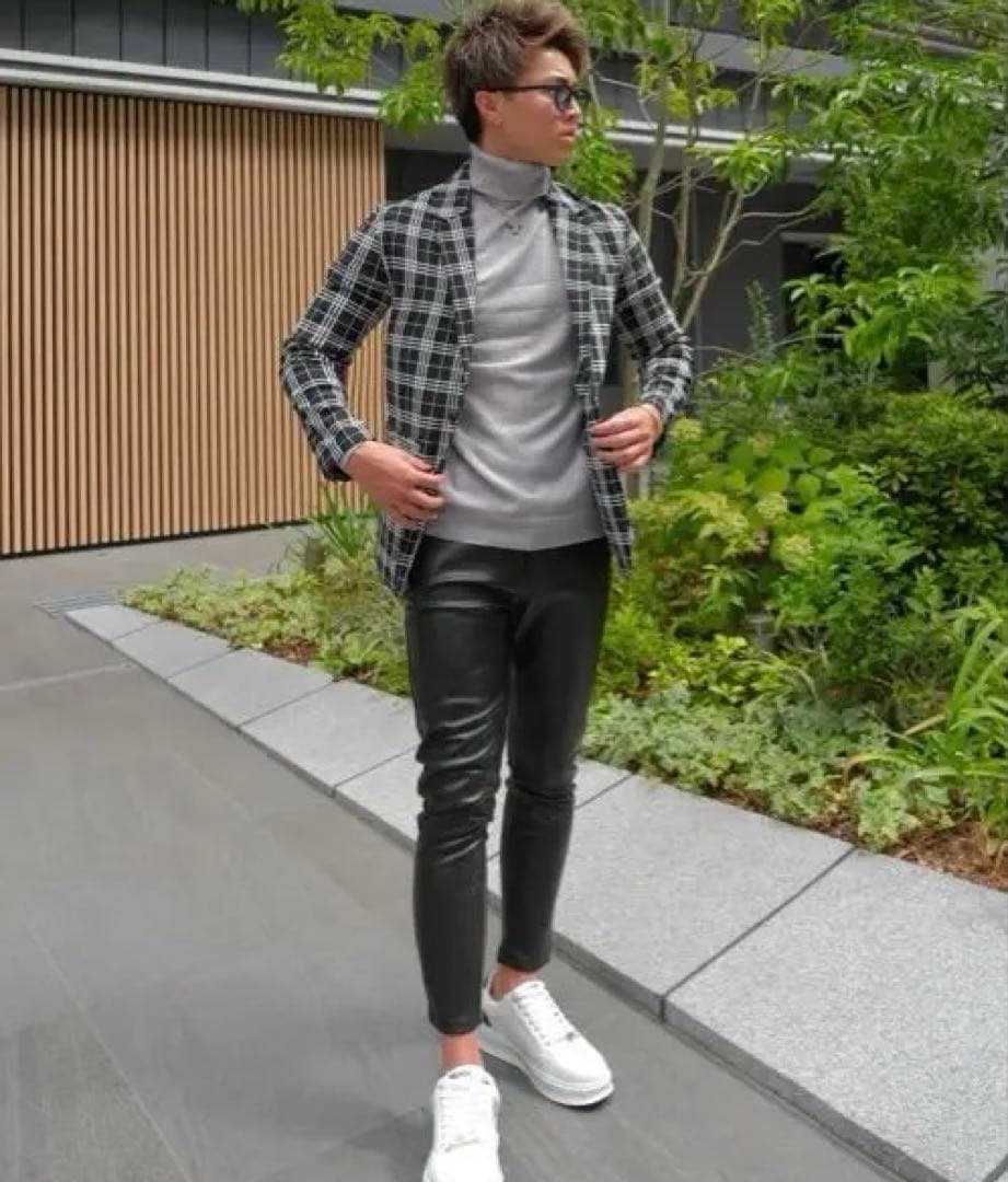 BELINDA チェック柄スーツセットアップ スラックス