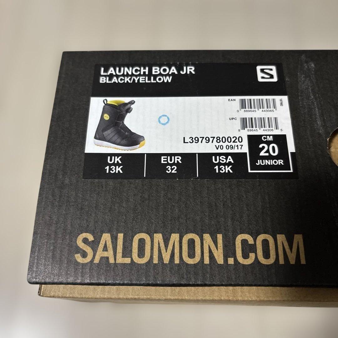 サロモン キッズ スノーボードブーツ　LAUNCH BOA JR 20cm 美品