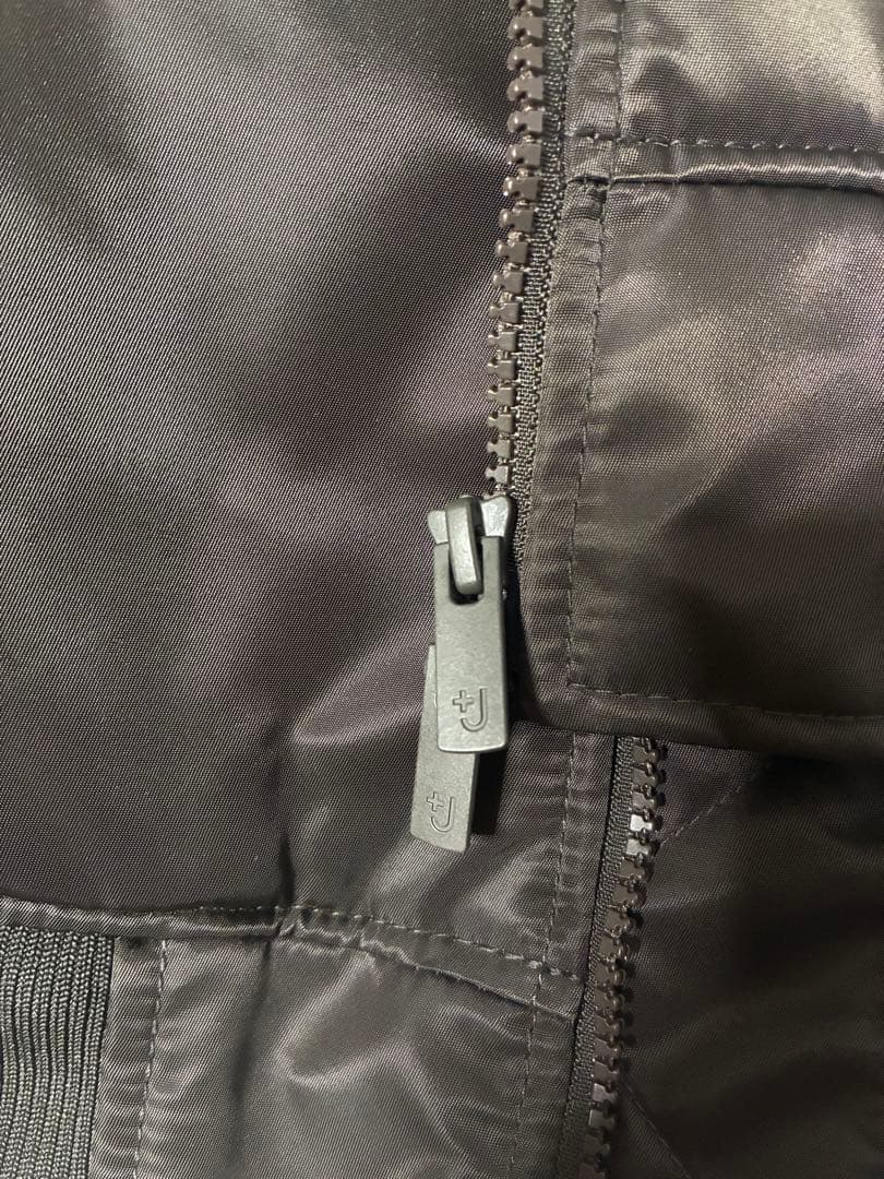 希少美品】UNIQLO +J ハイブリッドダウンオーバーサイズMA-1 グレーL