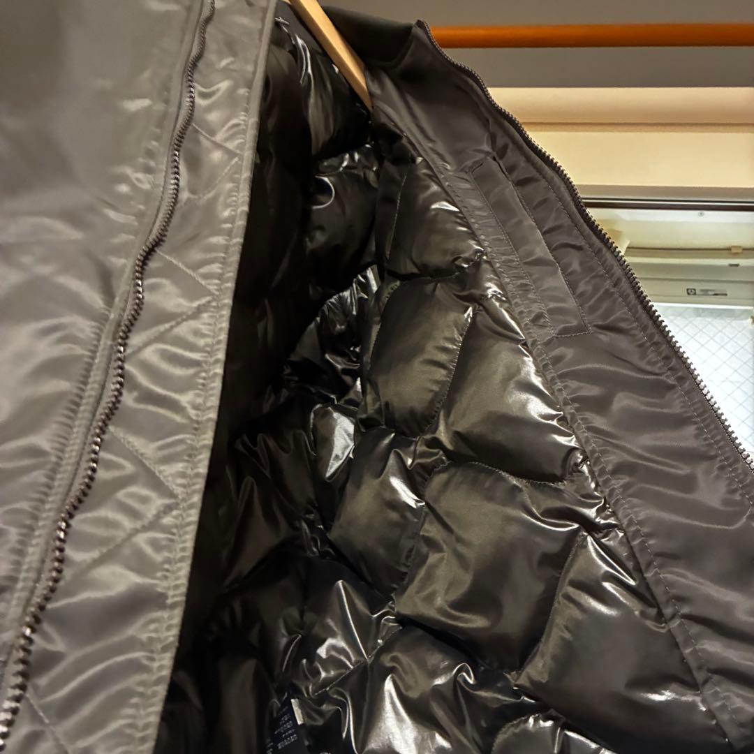 希少美品】UNIQLO +J ハイブリッドダウンオーバーサイズMA-1 グレーL