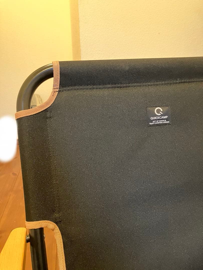 クイックキャンプ　一人掛け 折りたたみ ローチェア　ブラック×２個セット