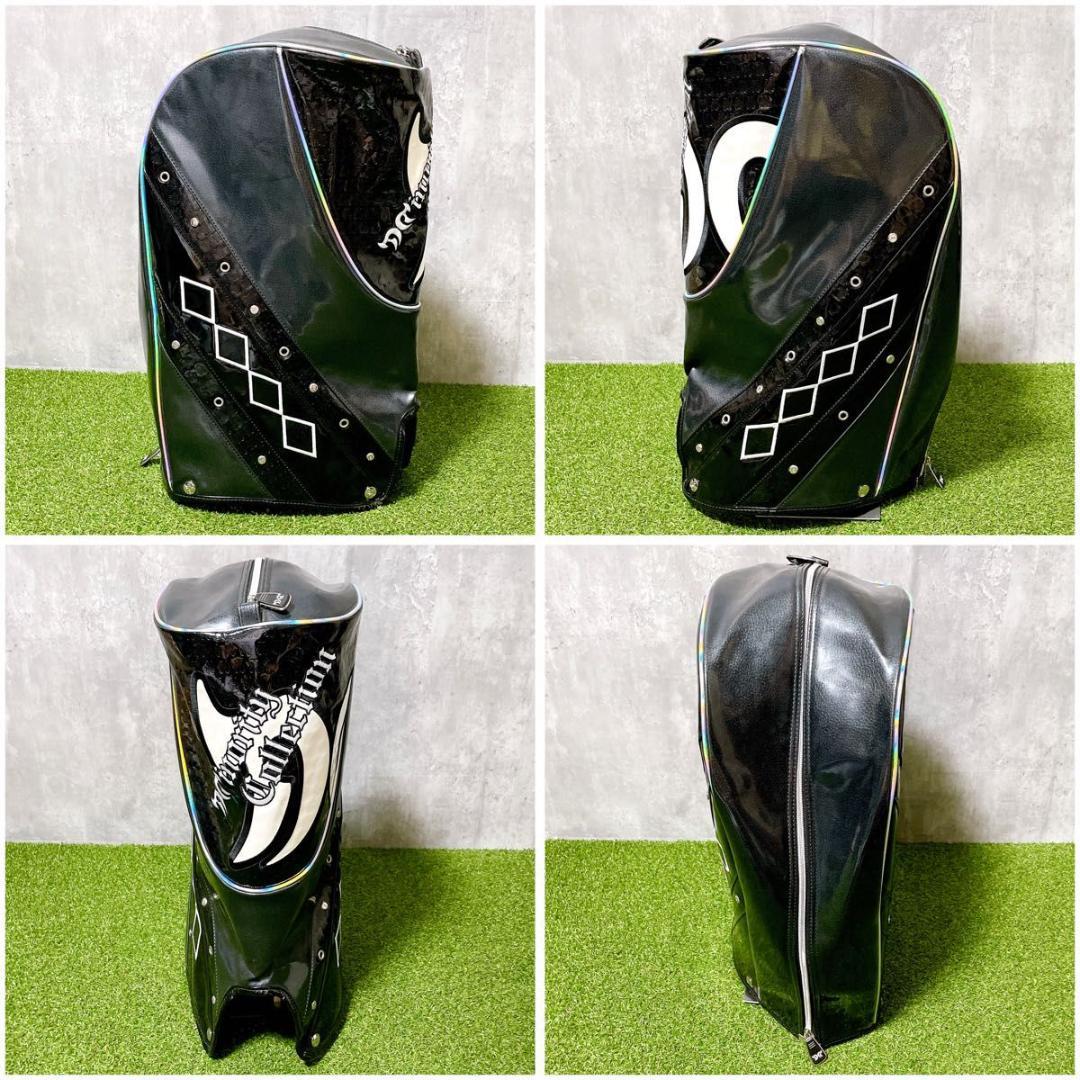 マイノリティコレクション キャディバッグ オールエナメル 3点式 ロゴ刺繡入り