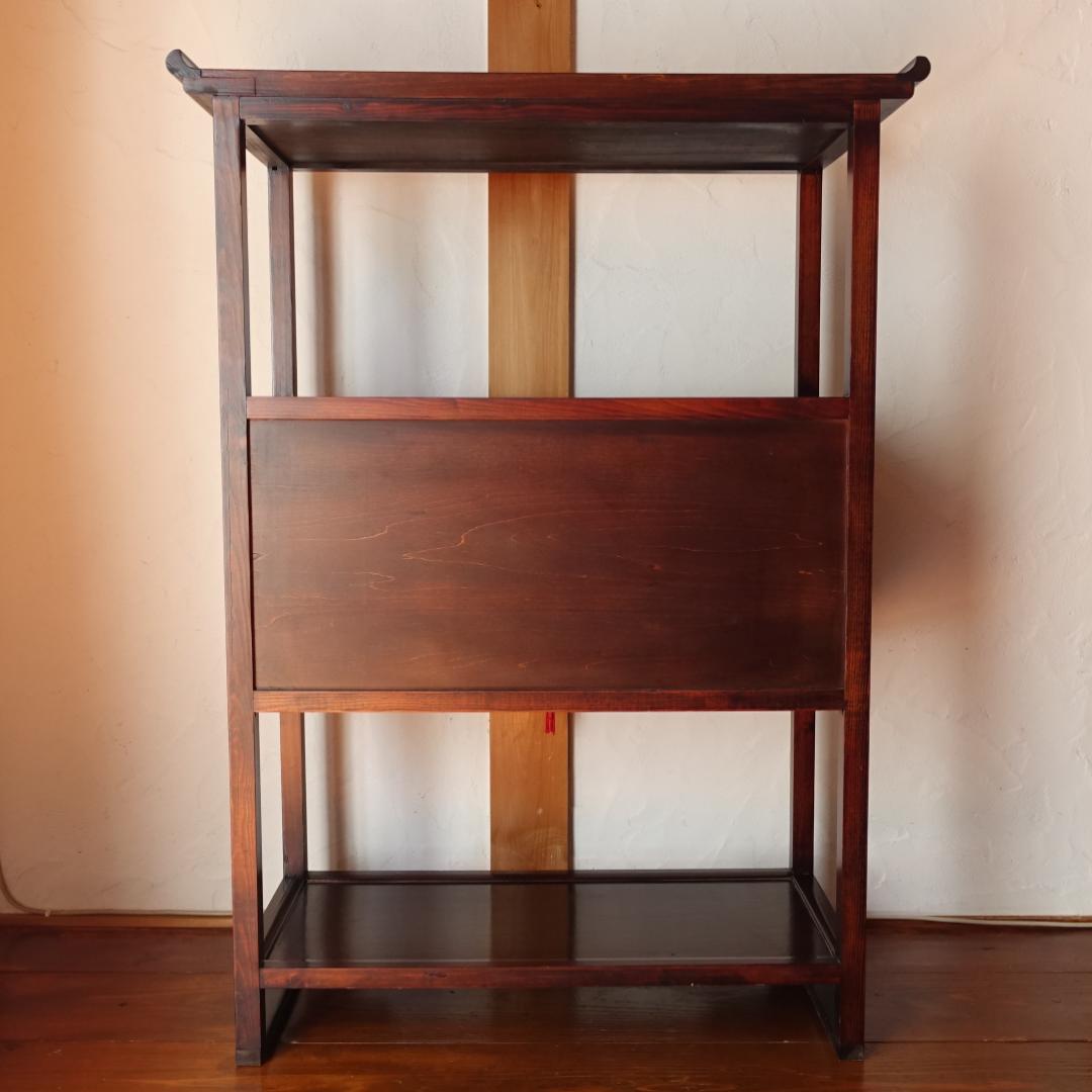 李朝家具 四方卓子 李朝棚 朝鮮棚 タクジャ 飾棚 民芸家具 鍵付