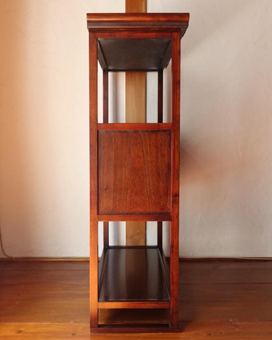 李朝家具 四方卓子 李朝棚 朝鮮棚 タクジャ 飾棚 民芸家具 鍵付