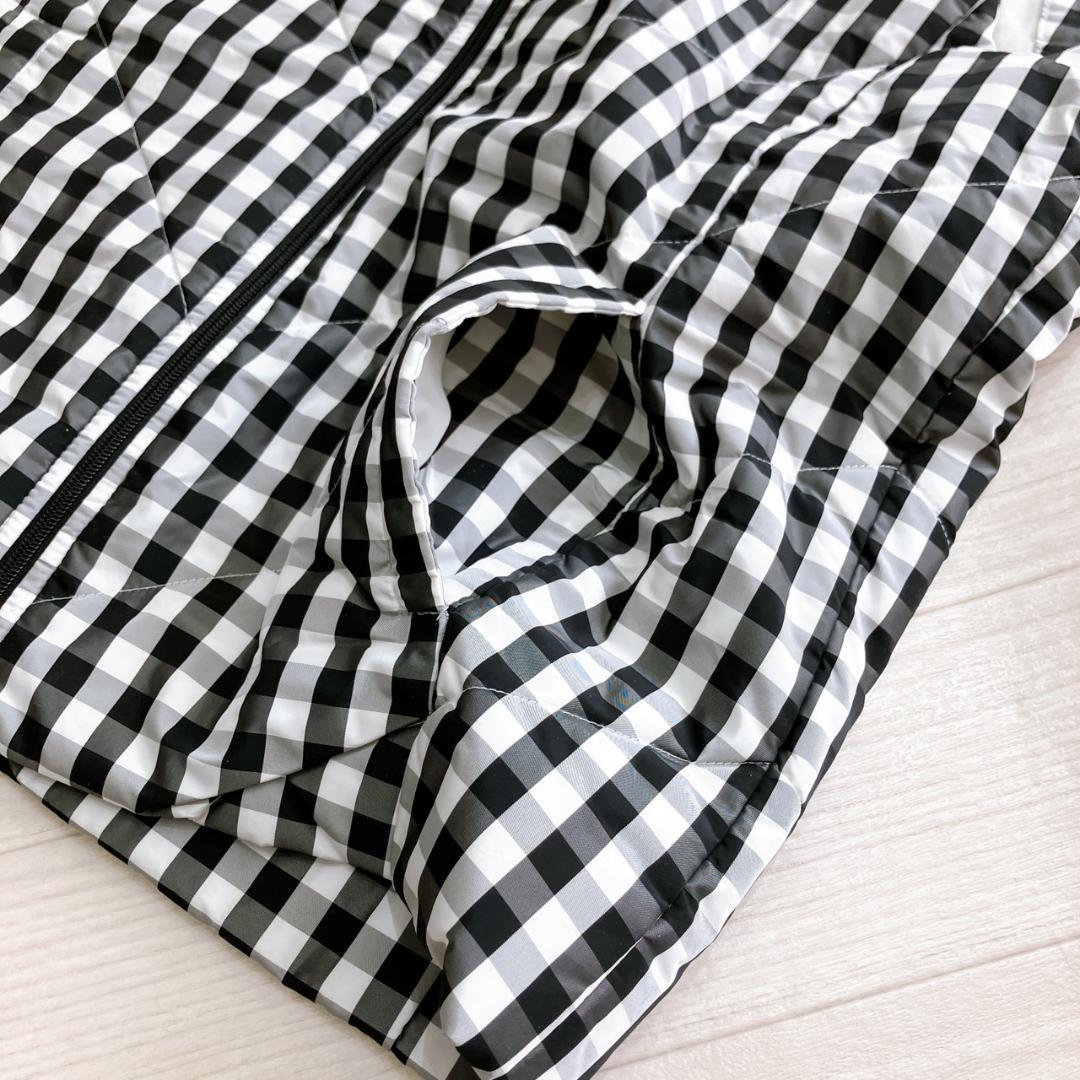 【極美品】　ピッコーネクラブ　ギンガムチェックジップアップ中綿ジャケットベスト