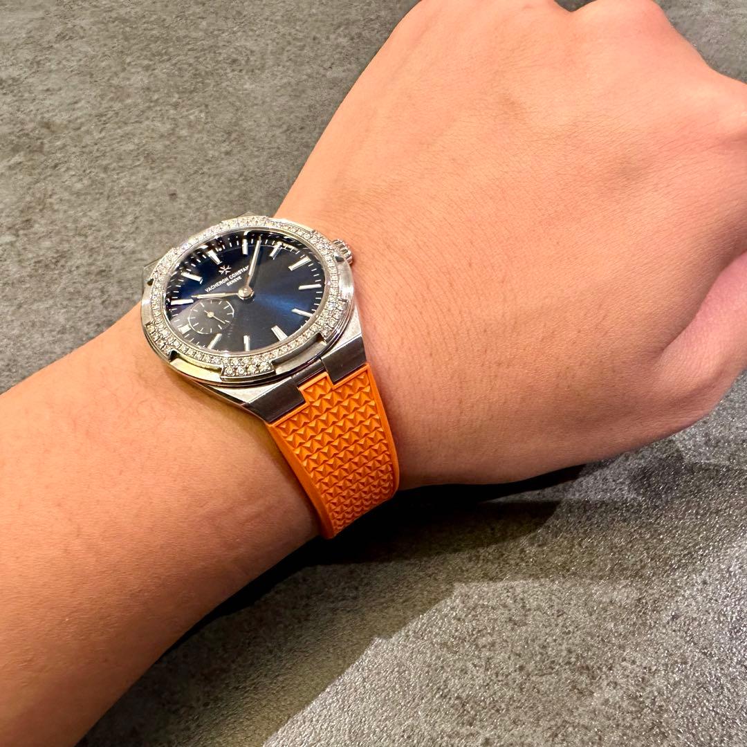 ヴァシュロンコンスタンタン オーヴァーシーズ ラバーベルト オレンジ