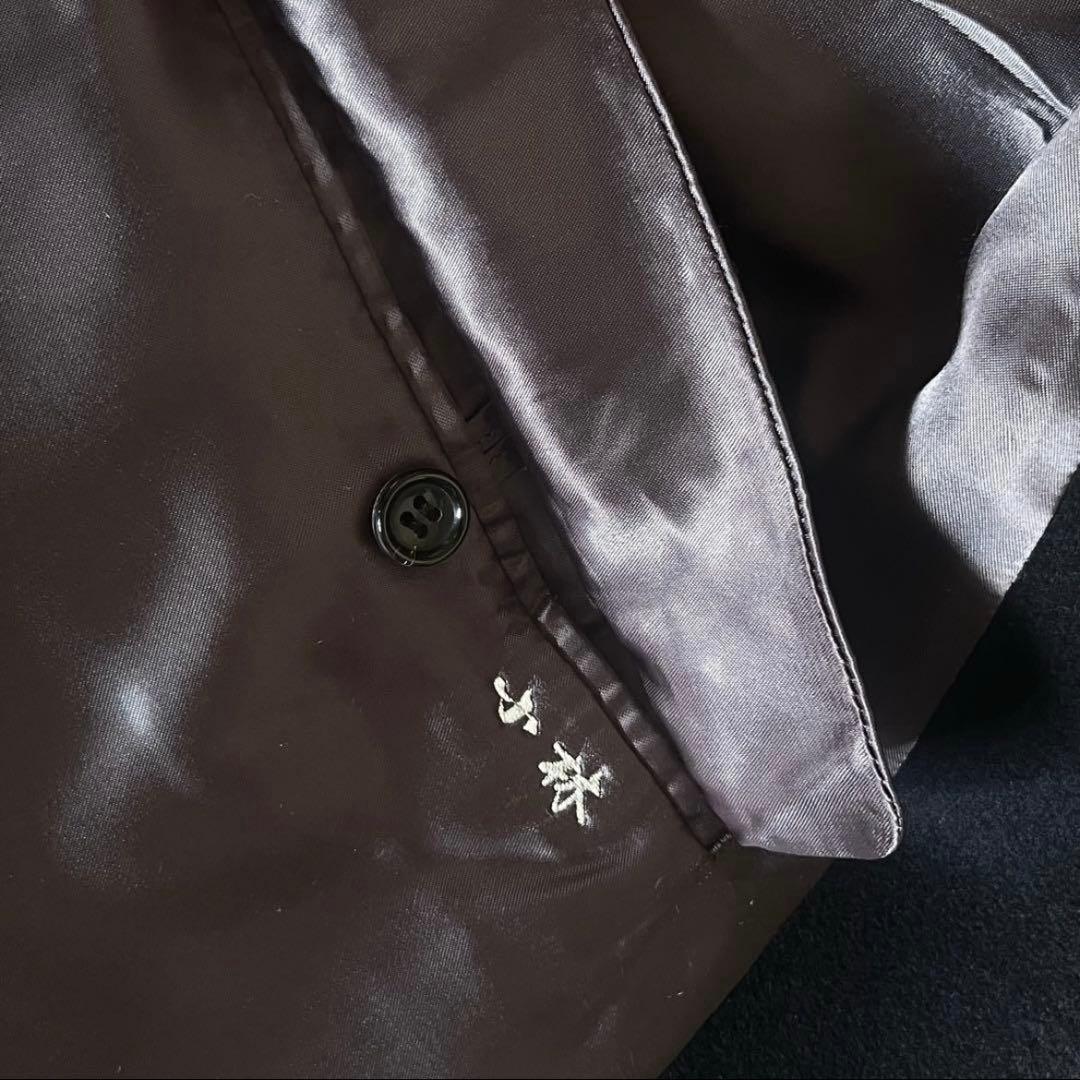 カシミヤ100% ダブルブレストチェスターコート ネイビー 日本製 - メルカリ