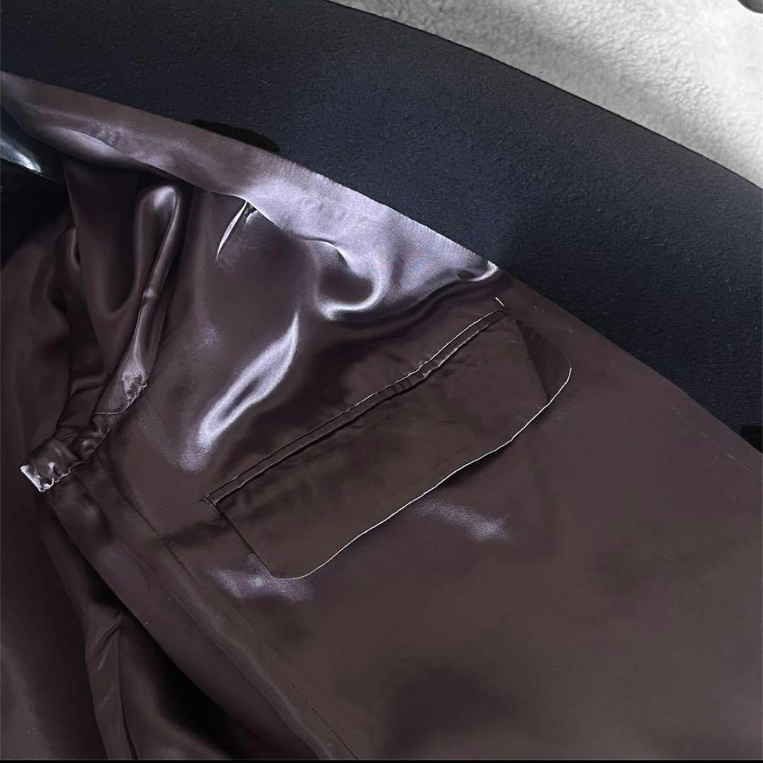 カシミヤ100% ダブルブレストチェスターコート ネイビー 日本製 - メルカリ