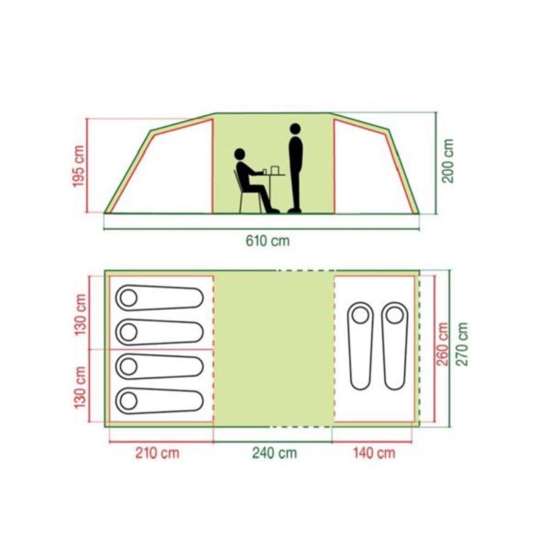 凪*様 【大幅値下げ】日本未発売希少なコールマン！トンネルテント！秋冬用に！