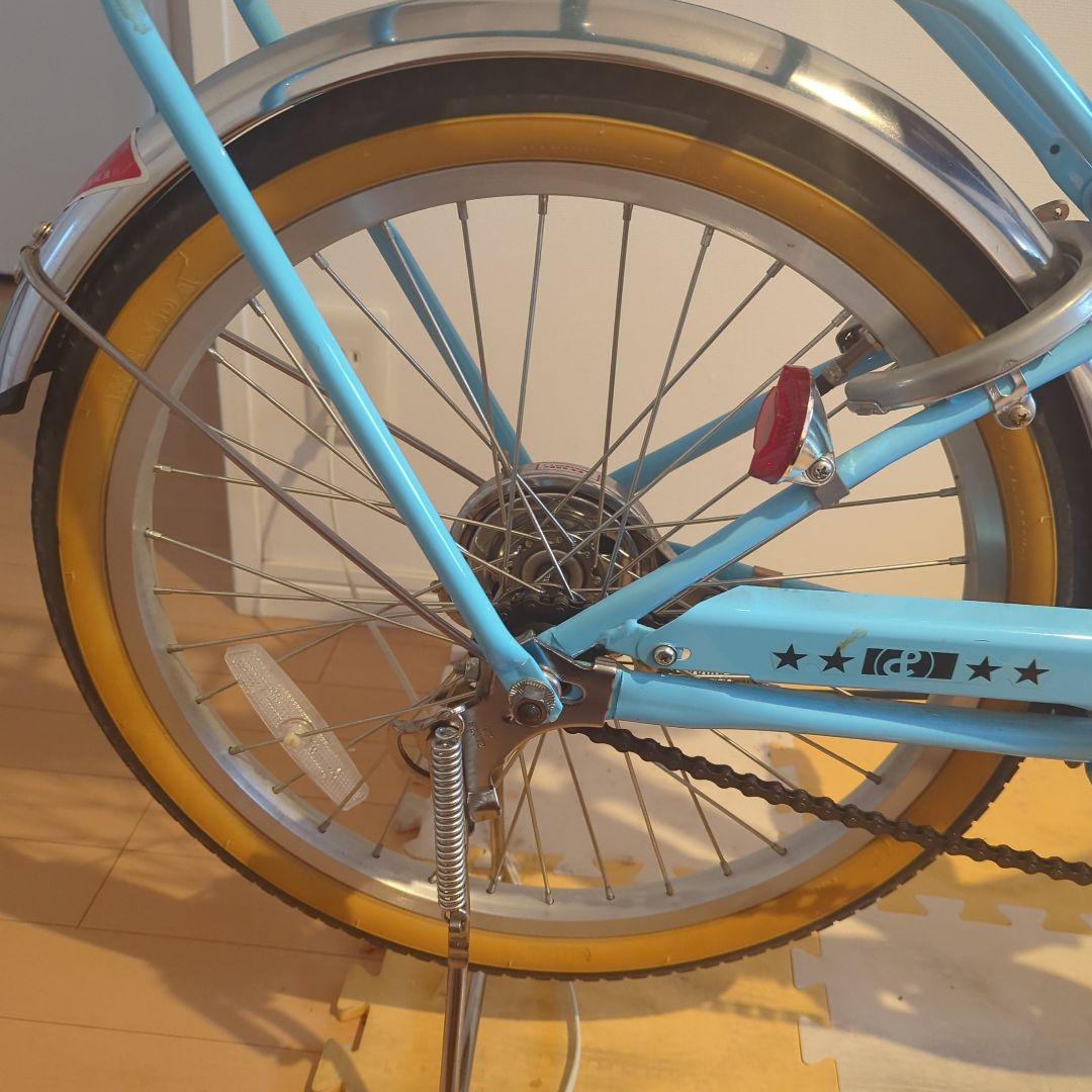 a.n.design works キッズ自転車 水色 前カゴ付き