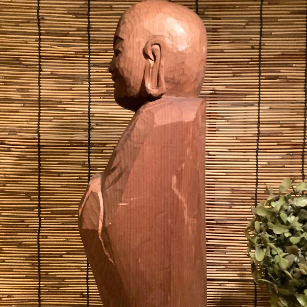 コダック様売約keep「合掌・勢至菩薩＋救世地蔵菩薩」ニ仏・漆金箔・木彫