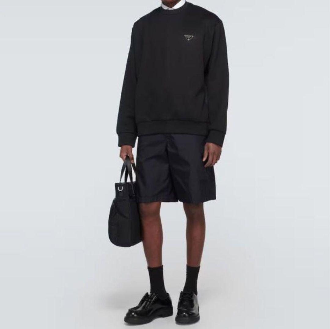 PRADA プラダ 三角プレートスウェット ブラック Mサイズ 国内正規品