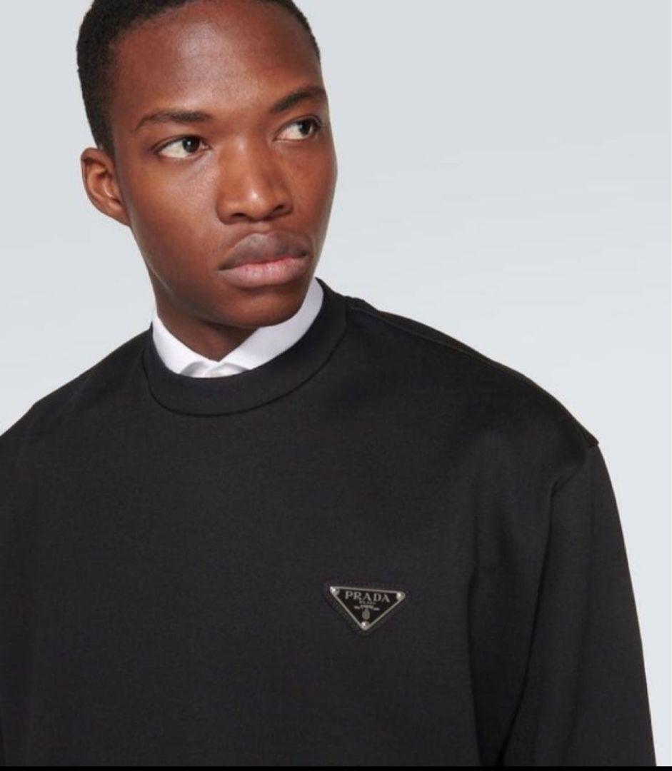 PRADA プラダ 三角プレートスウェット ブラック Mサイズ 国内正規品