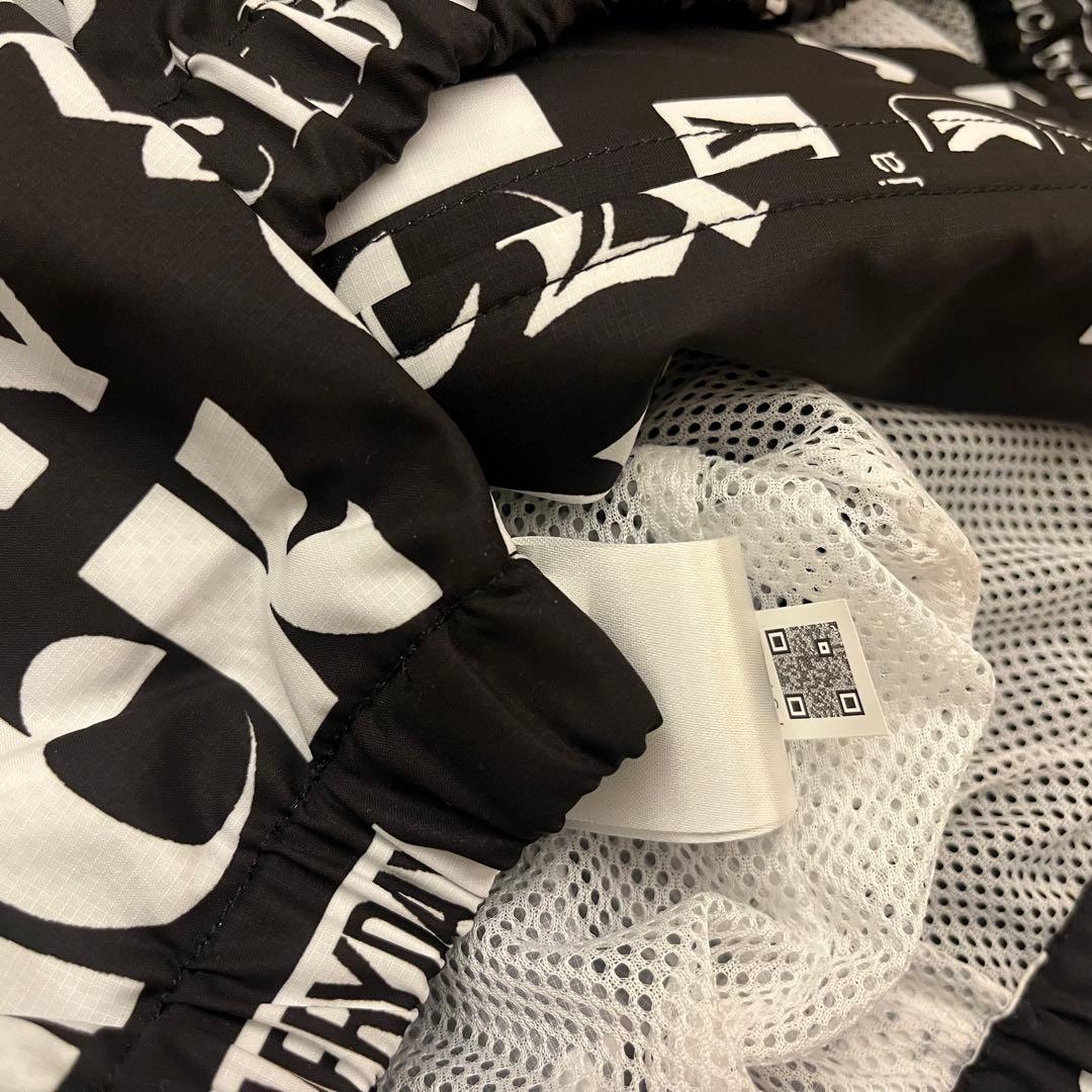 新品★24,200円 ジャックバニー フルジップフーディブルゾン ロゴ総柄 黒S