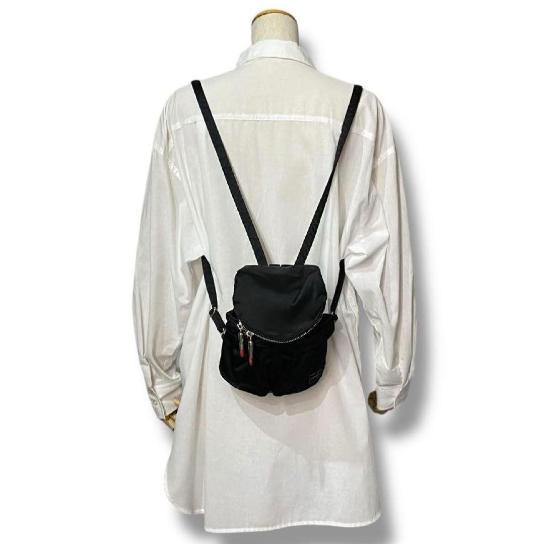 美品 PORTER SLY タンカー ナイロン リュック コラボ 口紅 リップ