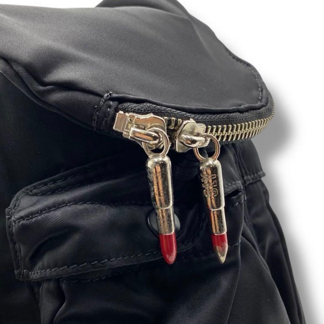 美品 PORTER SLY タンカー ナイロン リュック コラボ 口紅 リップ