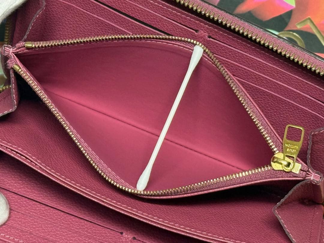 新型　ルイヴィトン　アンプラント　ジッピーウォレット長財布　ピンク系