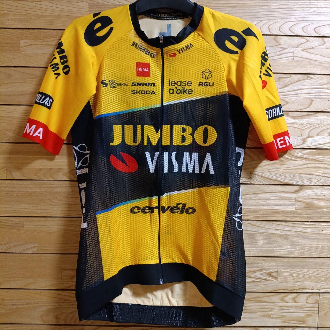支給品　Jumbo visma　サーマルサイクルジャージ　長袖　ユンボヴィスマ