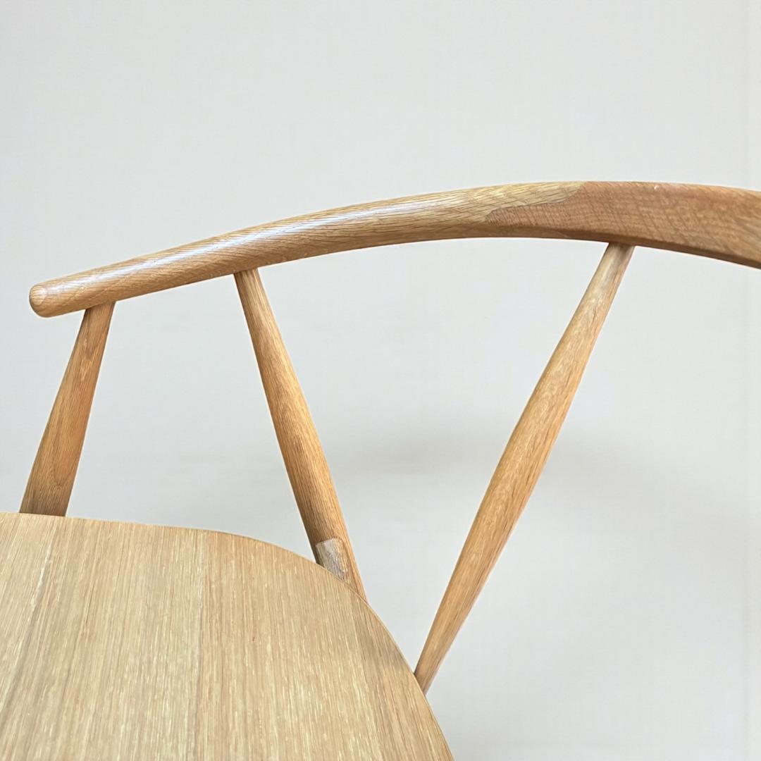 美品】LIVING HOUSE トランク2 チェア オーク無垢材 小林幹也