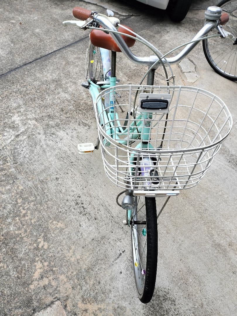 ブリジストン　リコリーナ22インチ3段変速子供22型ミストグリーン引き取り限定