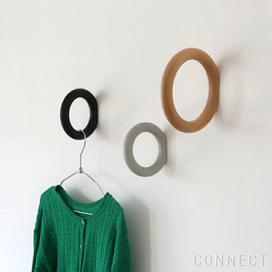 【新品未使用】②HAY ブラック壁掛けフック Mサイズ