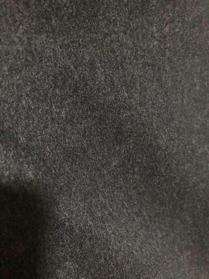 カシミヤ100% ダークグレー ステンカラーコート カシミヤロングコート