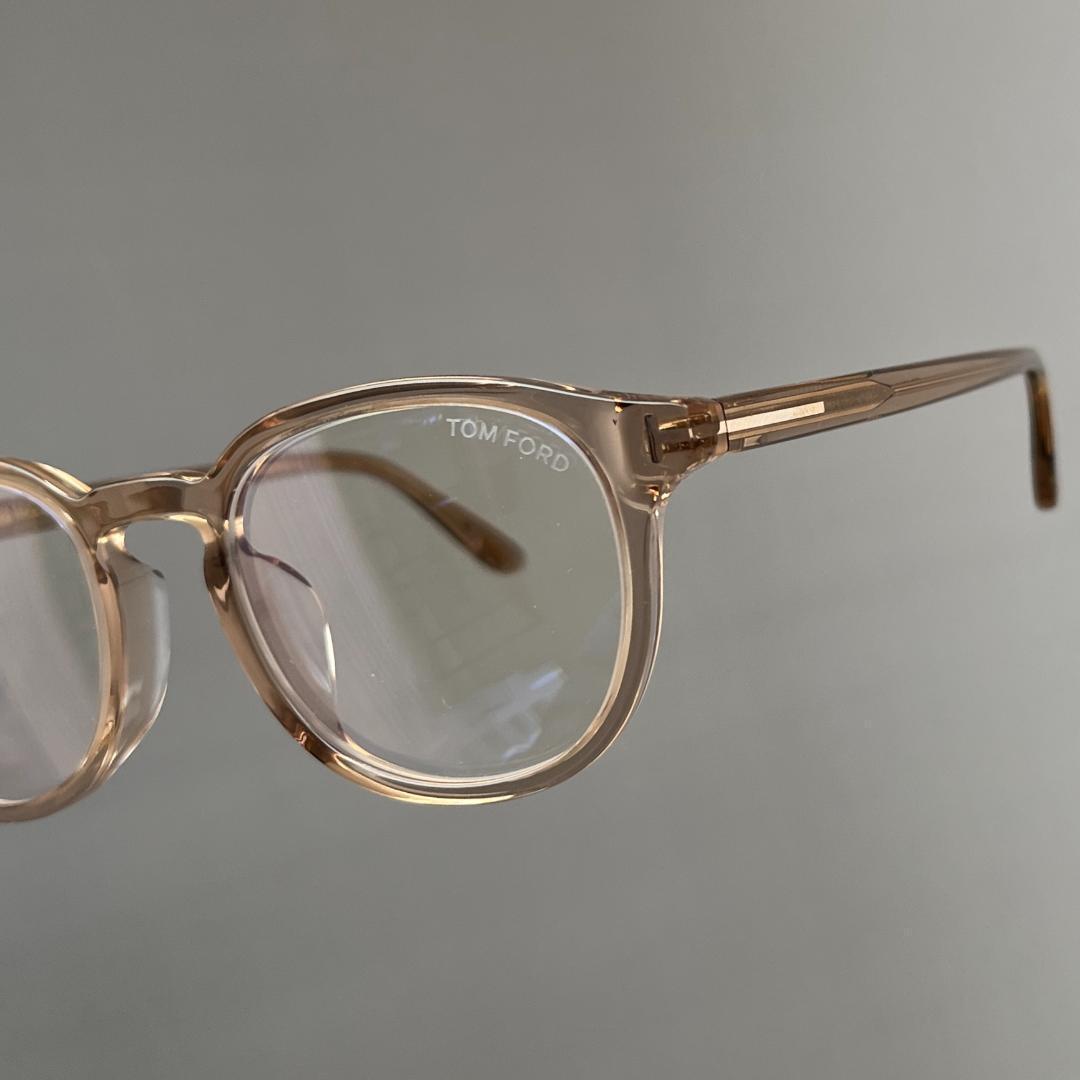 トムフォード メガネ アジアンフィット ボストン クリア ブラウン シンプル