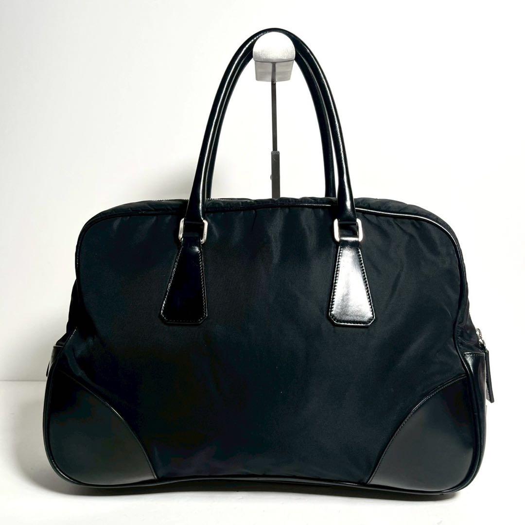 【超美品・使用感少ない✨】プラダ ミニボストンバッグ 南京錠 鍵付き ナイロン